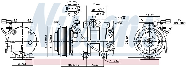 NISSENS Kompressor, Klimaanlage
