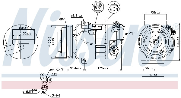 NISSENS Kompressor, Klimaanlage