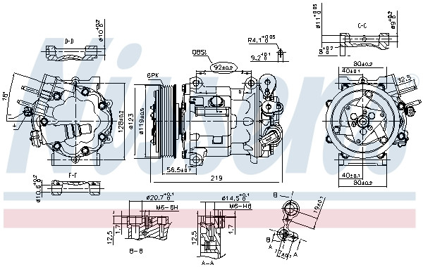 NISSENS Kompressor, Klimaanlage