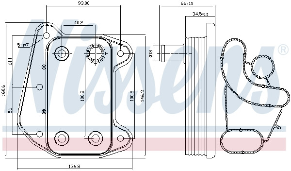 NISSENS Ölkühler, Motoröl