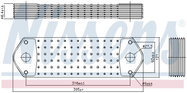 NISSENS Ölkühler, Motoröl