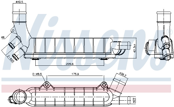 NISSENS Ölkühler, Motoröl