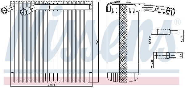 NISSENS Verdampfer, Klimaanlage