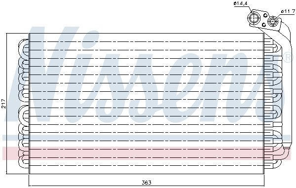 NISSENS Verdampfer, Klimaanlage