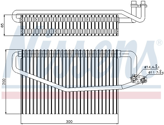 NISSENS Verdampfer, Klimaanlage