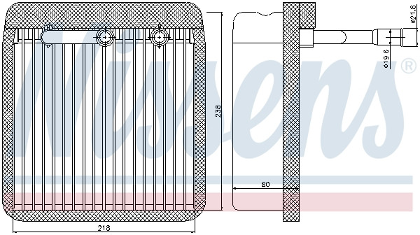 NISSENS Verdampfer, Klimaanlage
