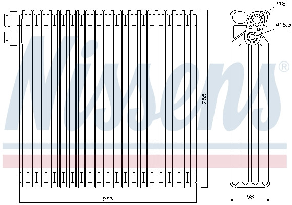 NISSENS Verdampfer, Klimaanlage