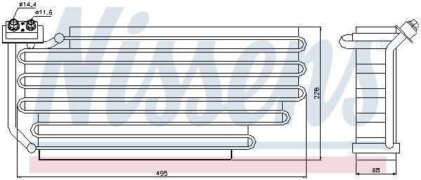 NISSENS Verdampfer, Klimaanlage