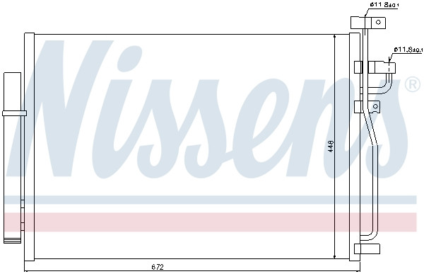 NISSENS Kondensator, Klimaanlage