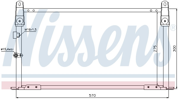 NISSENS Kondensator, Klimaanlage