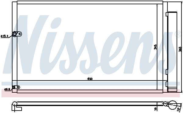 NISSENS Kondensator, Klimaanlage