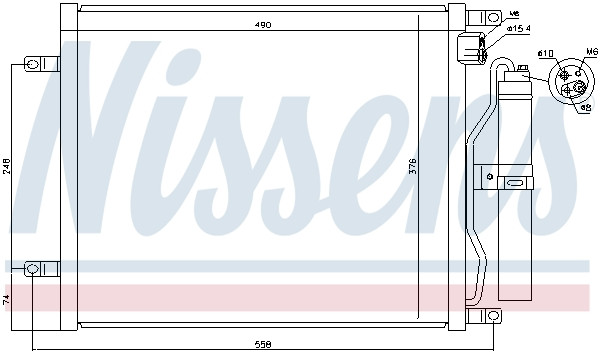 NISSENS Kondensator, Klimaanlage