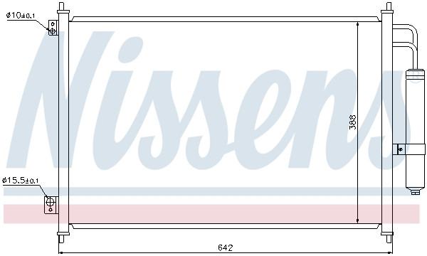 NISSENS Kondensator, Klimaanlage
