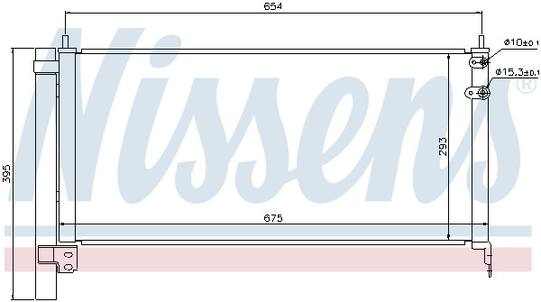 NISSENS Kondensator, Klimaanlage