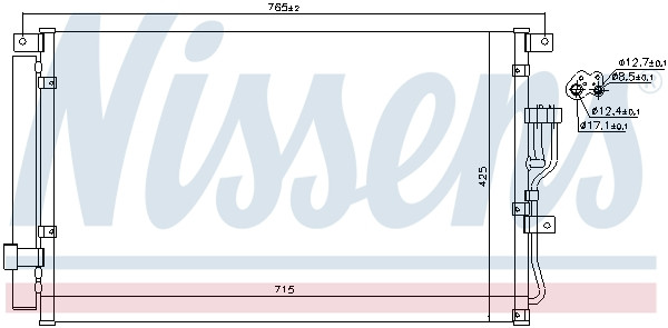 NISSENS Kondensator, Klimaanlage