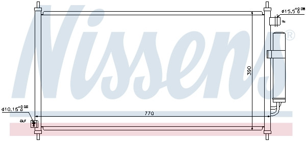 NISSENS Kondensator, Klimaanlage