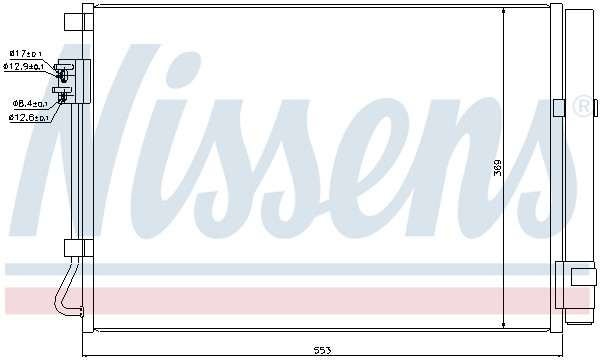 NISSENS Kondensator, Klimaanlage