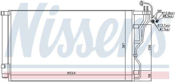 NISSENS Kondensator, Klimaanlage
