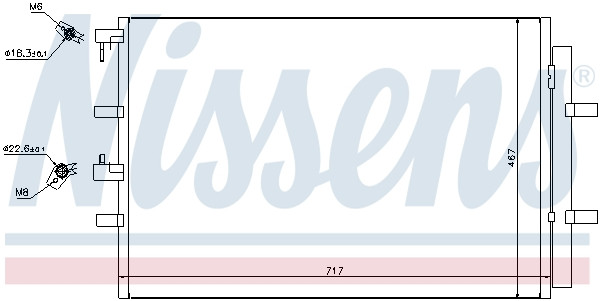 NISSENS Kondensator, Klimaanlage