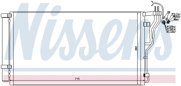 NISSENS Kondensator, Klimaanlage