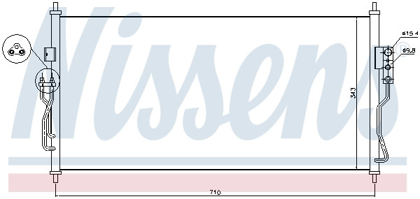 NISSENS Kondensator, Klimaanlage