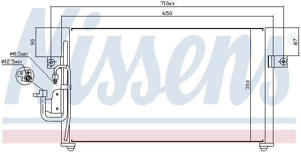 NISSENS Kondensator, Klimaanlage
