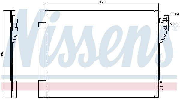 NISSENS Kondensator, Klimaanlage