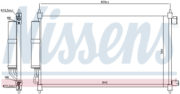 NISSENS Kondensator, Klimaanlage