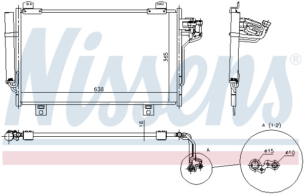 NISSENS Kondensator, Klimaanlage