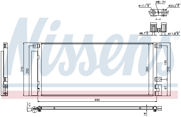 NISSENS Kondensator, Klimaanlage