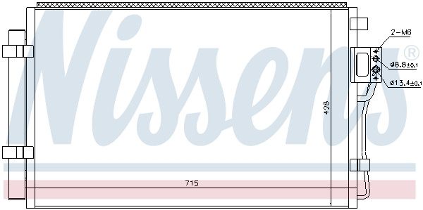NISSENS Kondensator, Klimaanlage