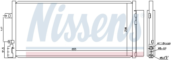 NISSENS Kondensator, Klimaanlage