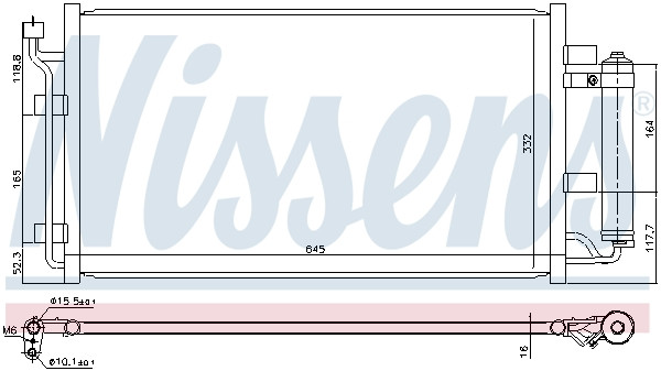 NISSENS Kondensator, Klimaanlage