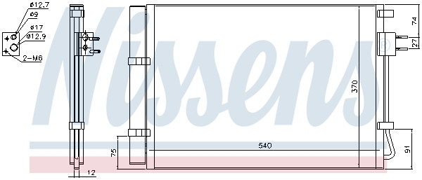 NISSENS Kondensator, Klimaanlage