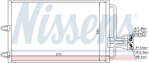 NISSENS Kondensator, Klimaanlage