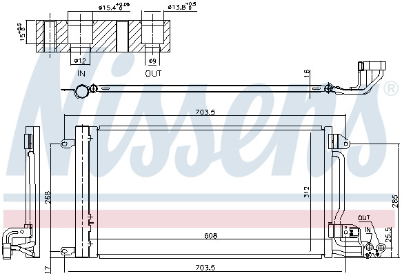 NISSENS Kondensator, Klimaanlage