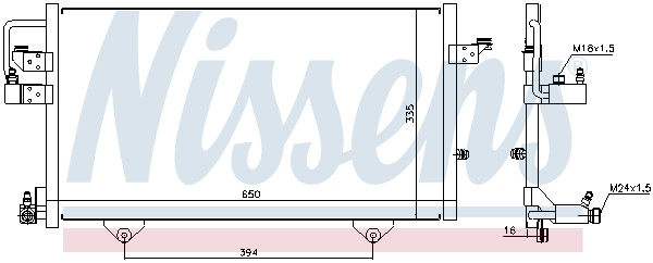 NISSENS Kondensator, Klimaanlage