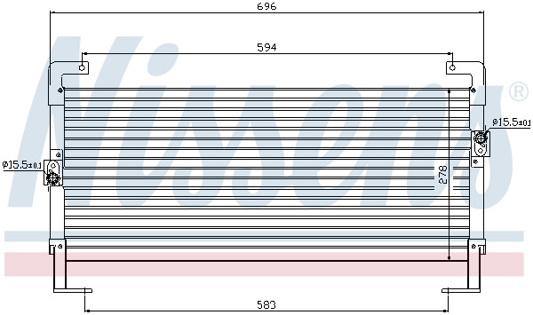 NISSENS Kondensator, Klimaanlage