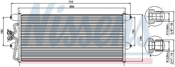 NISSENS Kondensator, Klimaanlage