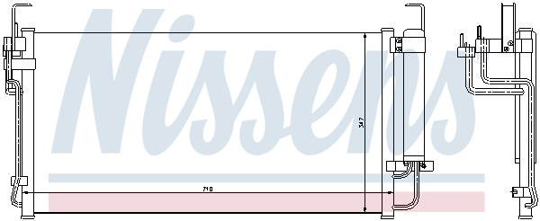 NISSENS Kondensator, Klimaanlage