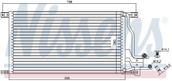 NISSENS Kondensator, Klimaanlage
