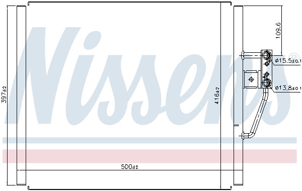 NISSENS Kondensator, Klimaanlage