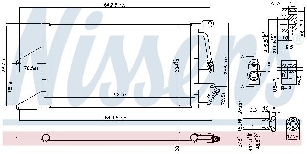 NISSENS Kondensator, Klimaanlage