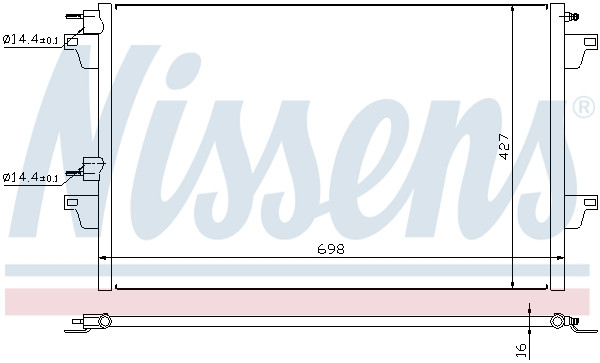 NISSENS Kondensator, Klimaanlage
