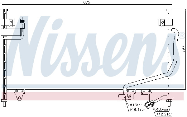 NISSENS Kondensator, Klimaanlage