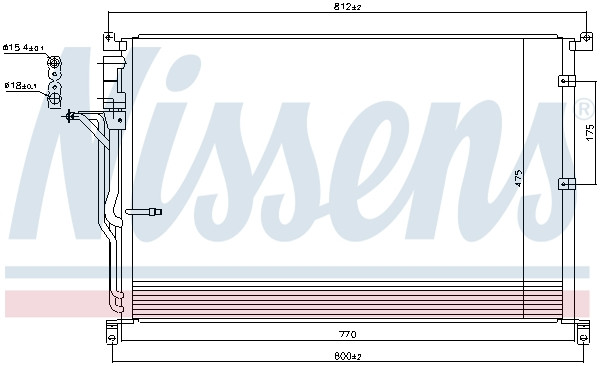 NISSENS Kondensator, Klimaanlage