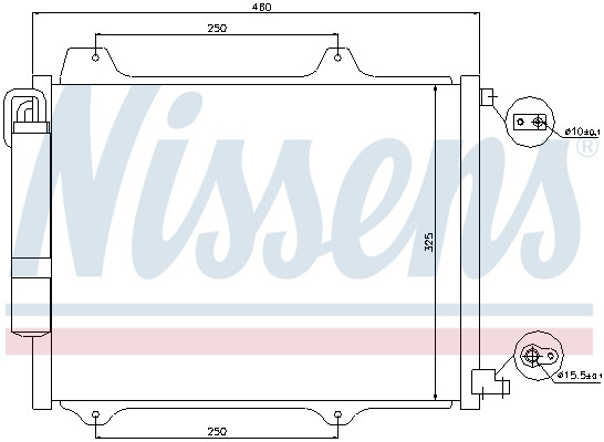 NISSENS Kondensator, Klimaanlage