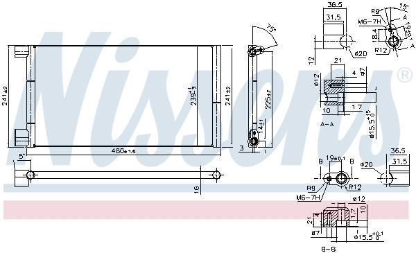 NISSENS Kondensator, Klimaanlage