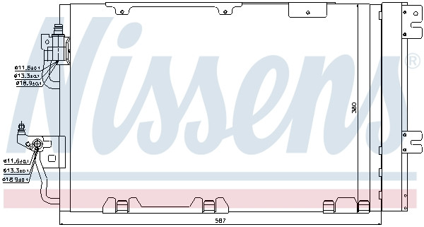 NISSENS Kondensator, Klimaanlage