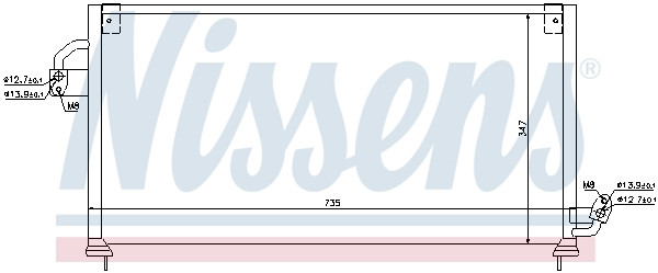 NISSENS Kondensator, Klimaanlage